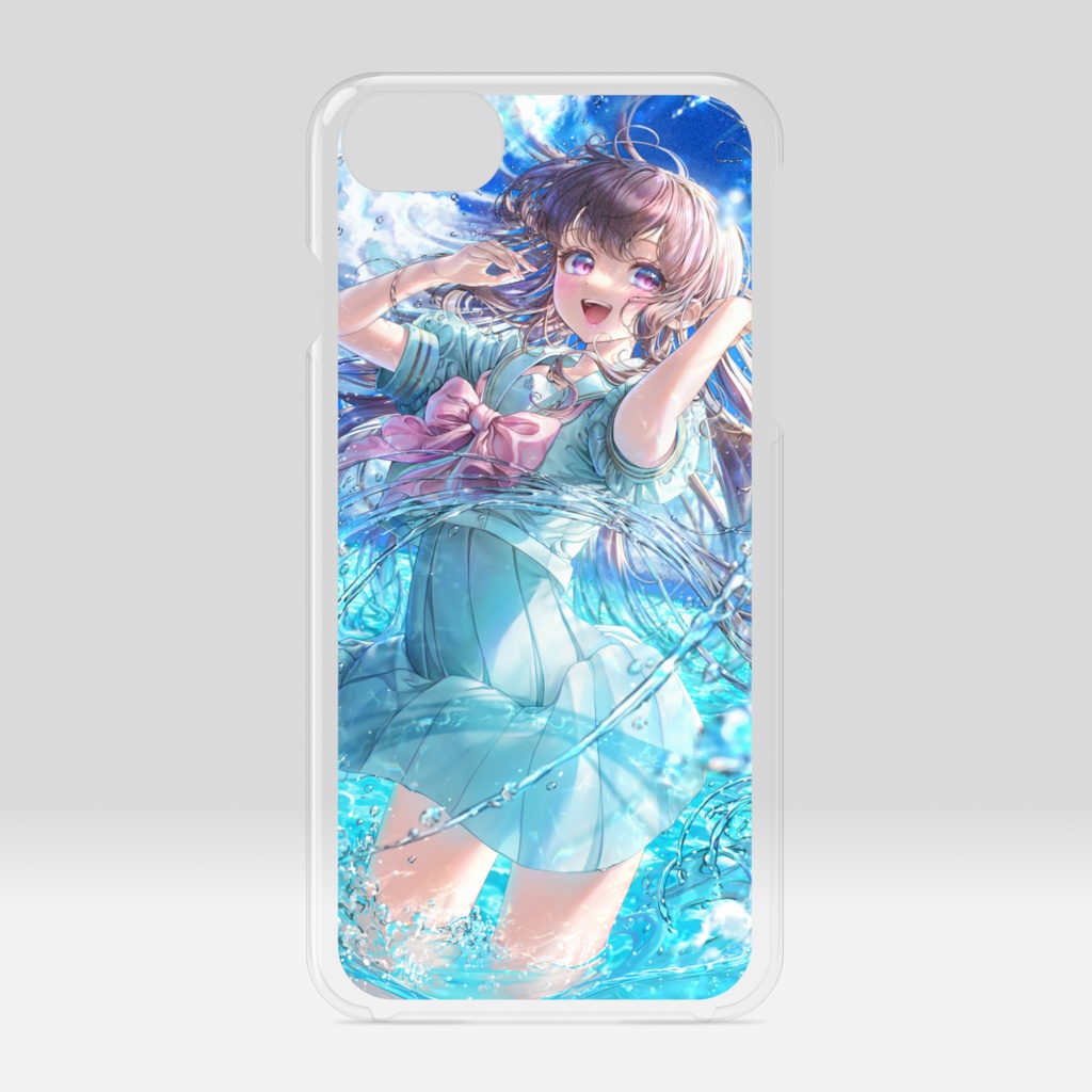 「海に溶ける」クリアiPhoneケース