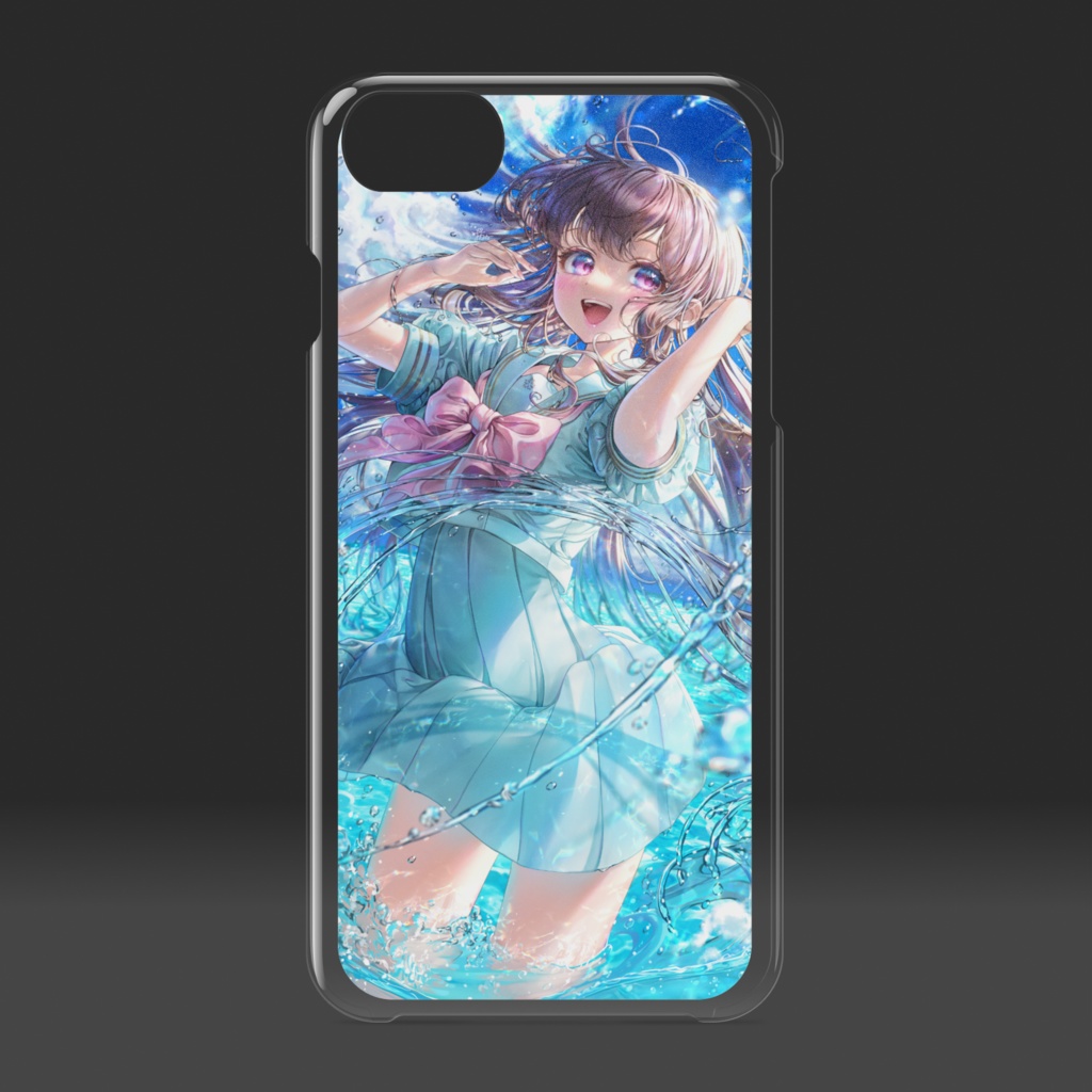 「海に溶ける」クリアiPhoneケース