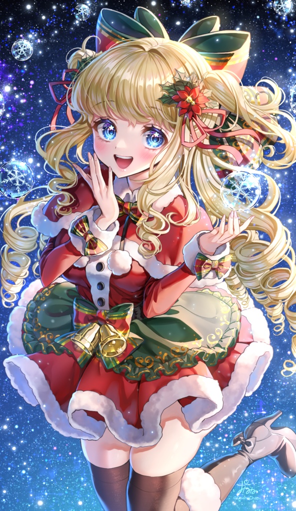 クリスマスちゃん🎄クリアiPhoneケース