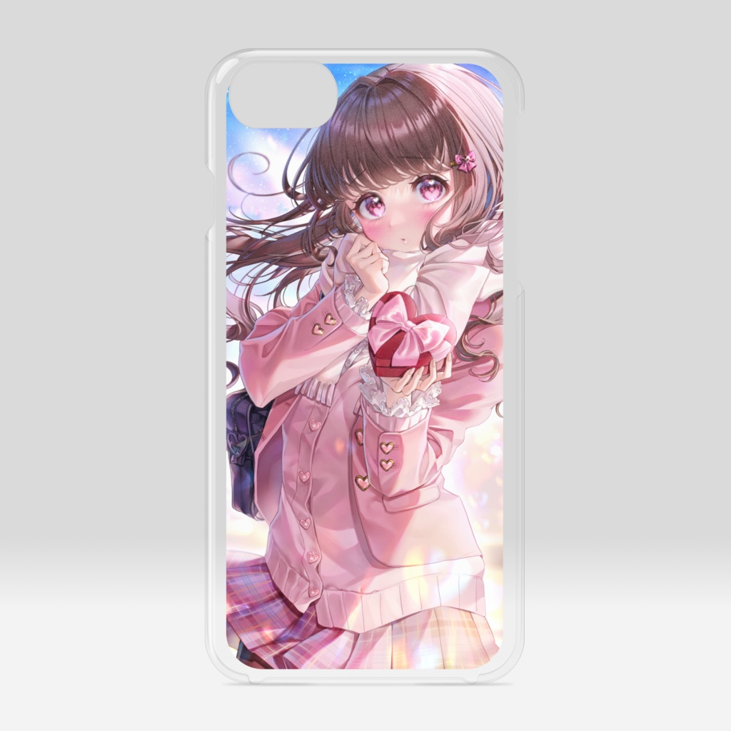 バレンタインちゃん🍫クリアiPhoneケース