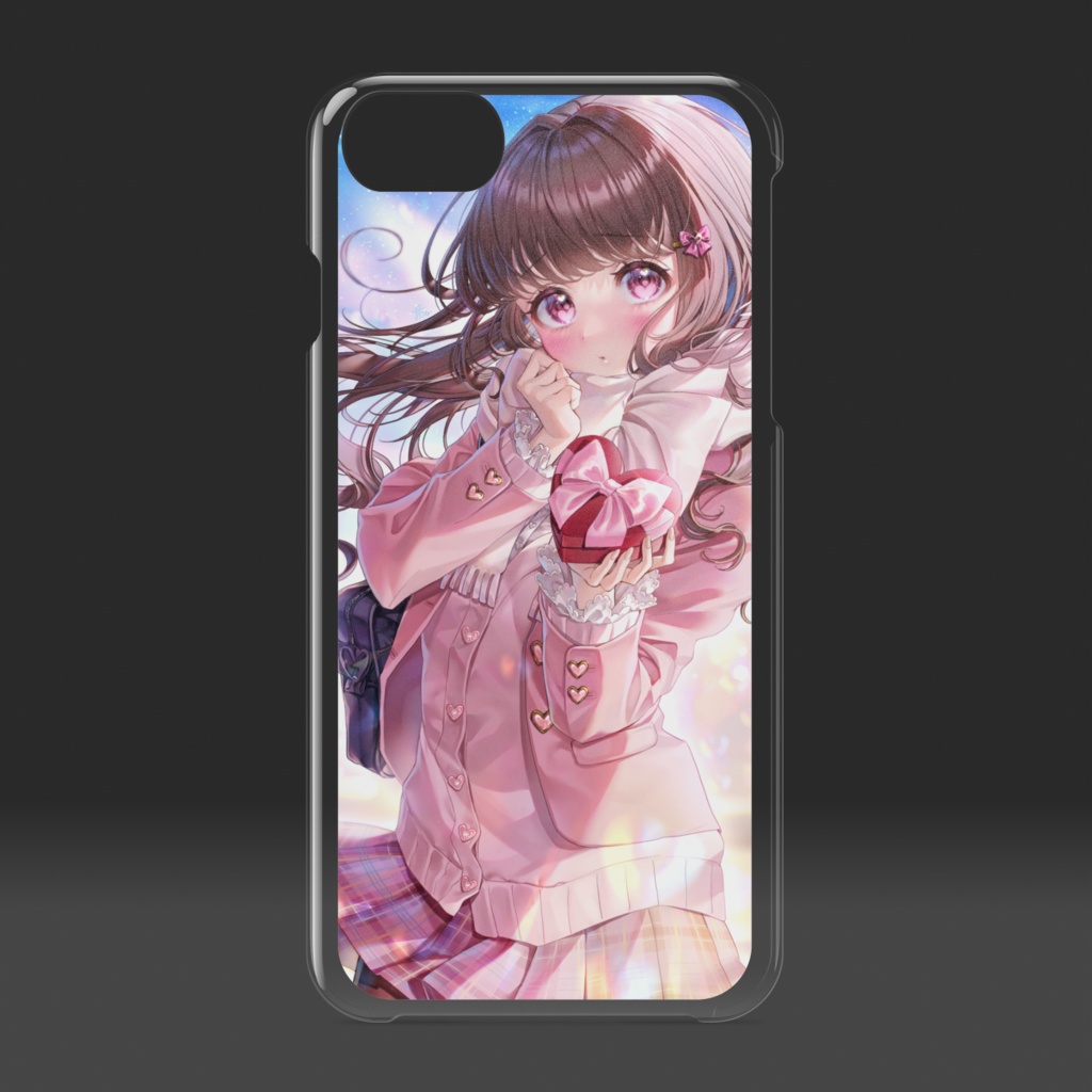 バレンタインちゃん🍫クリアiPhoneケース