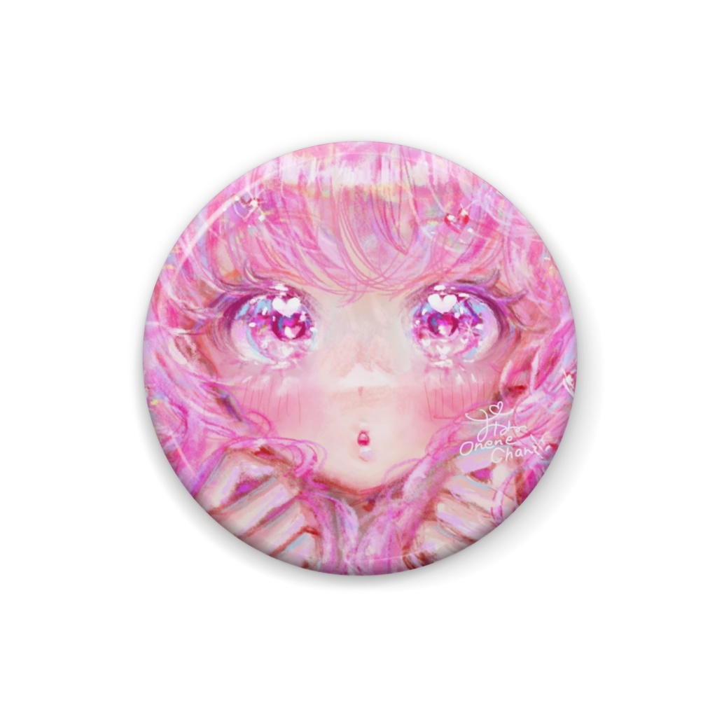 iPadのメモで描いた絵💖🫶缶バッジ