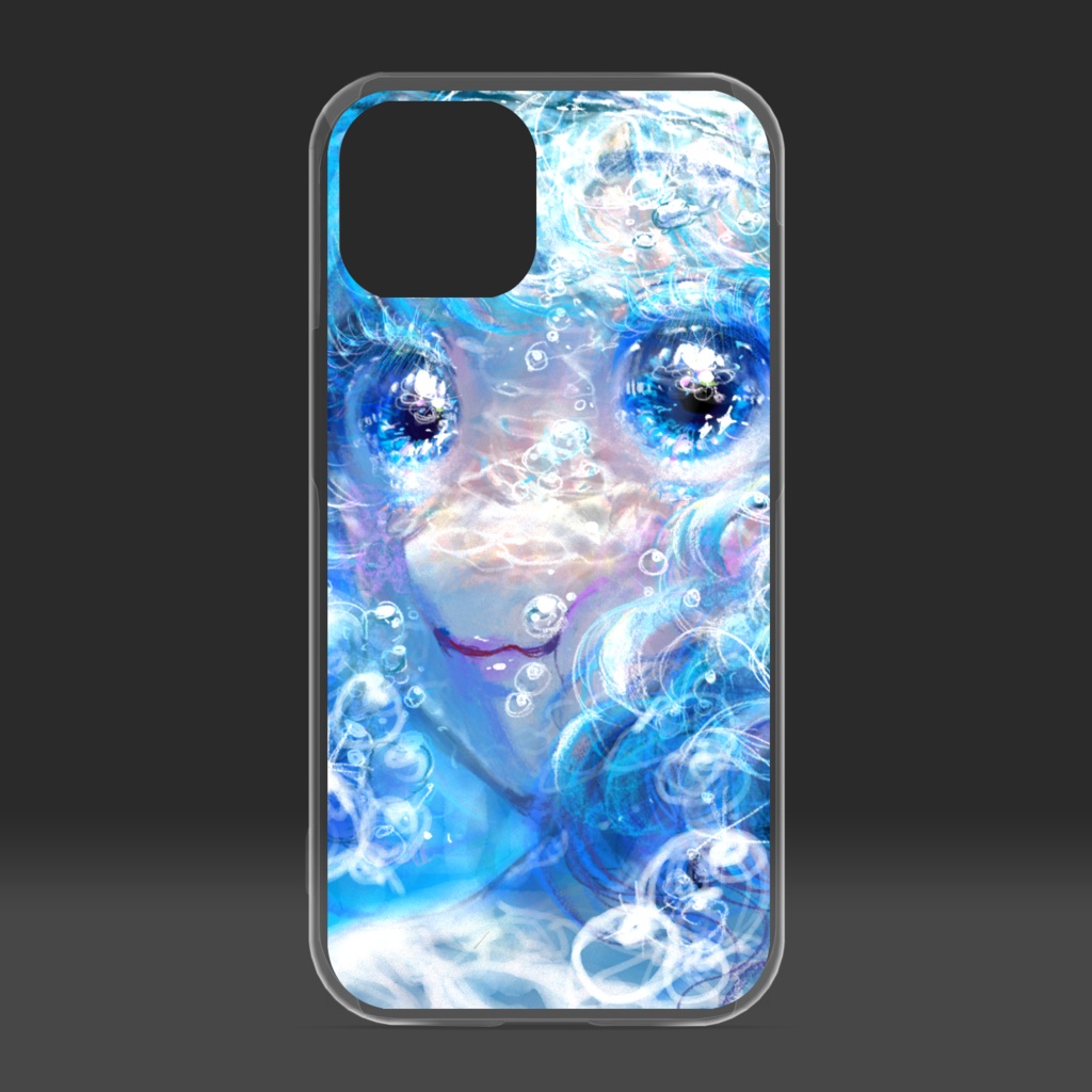 iPadのメモ機能で描いた絵🌊💙