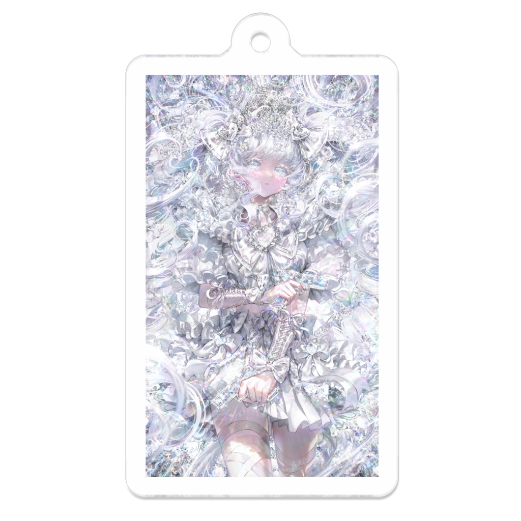 🤍白ちゃん🤍 アクリルキーホルダー（コーティング）