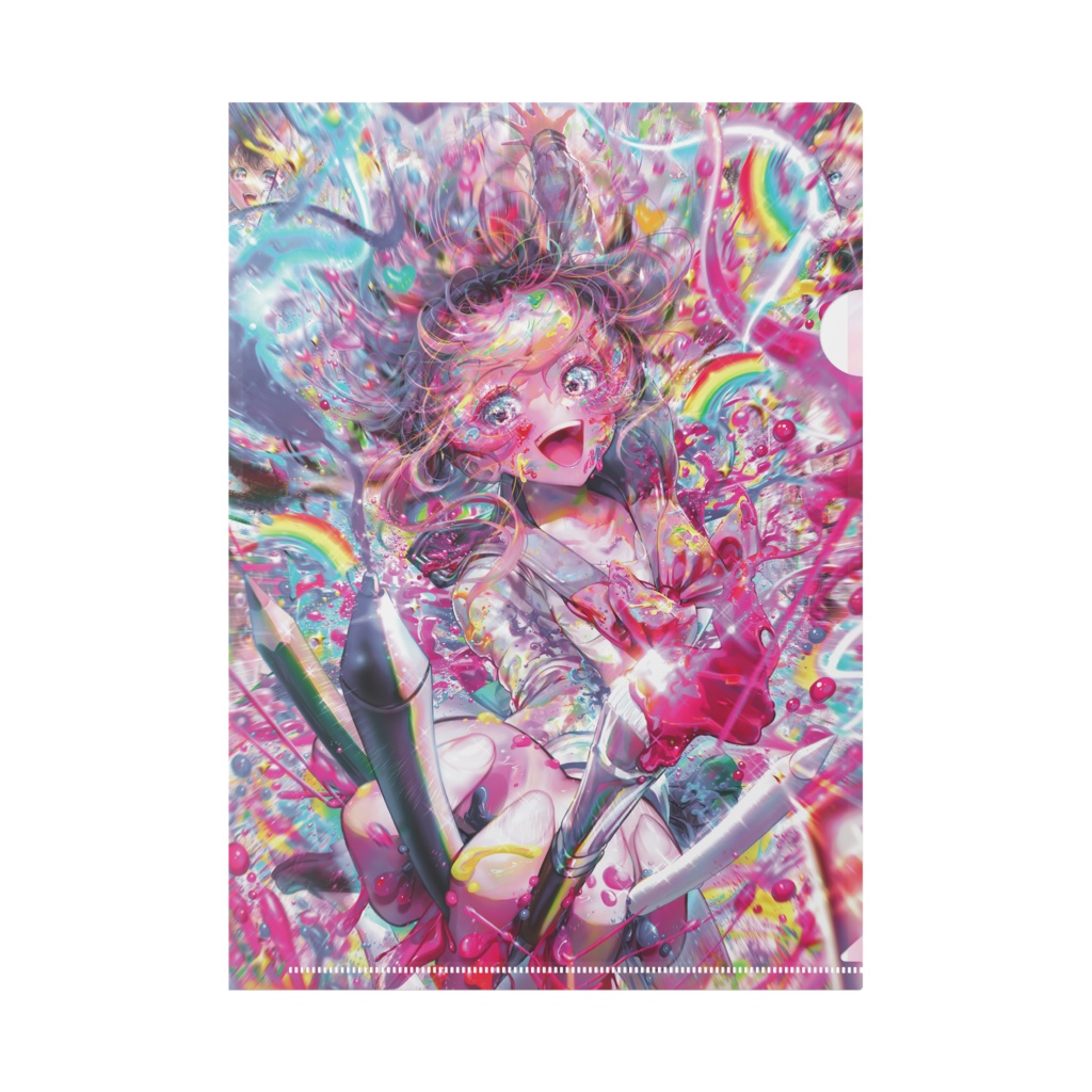 !!!お絵描き楽しいちゃん!!!🎨✍🌈💖クリアファイル