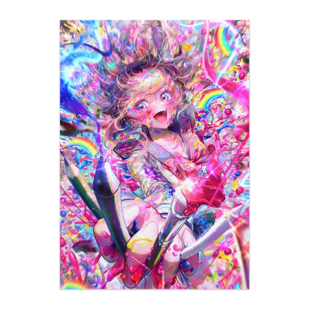 !!!お絵描き楽しいちゃん!!!🎨✍🌈💖ポスター
