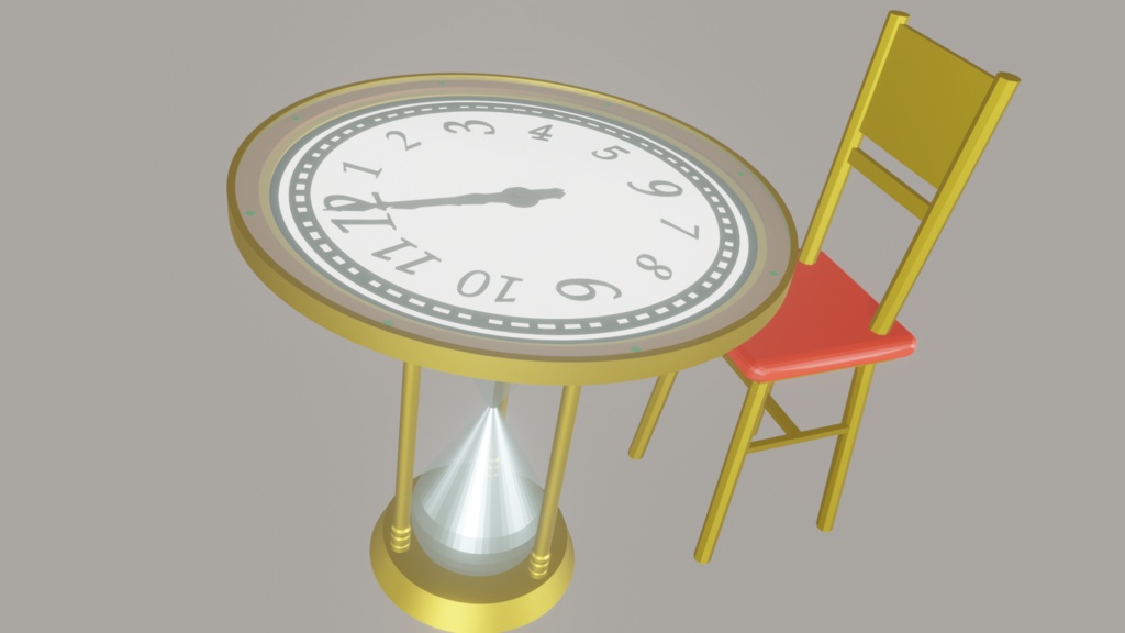 配布終了 時計型テーブル 仮想時空店 Booth