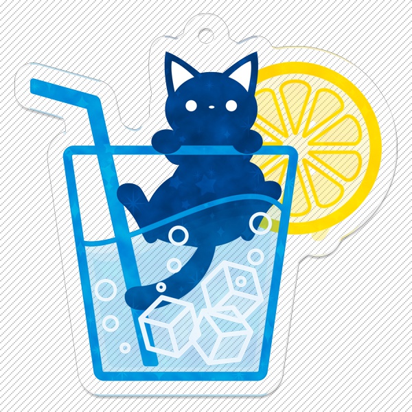 ソーダと猫 キーホルダー