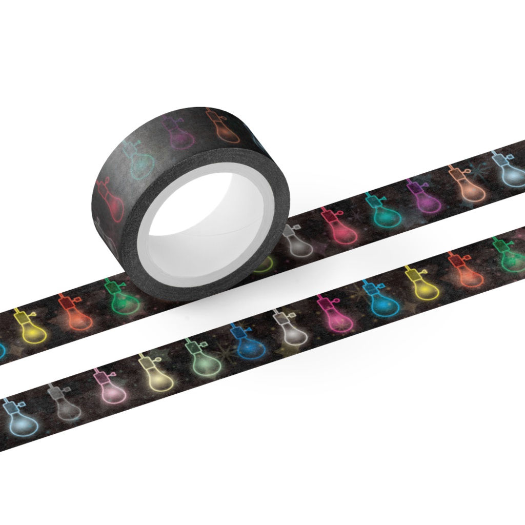 ネオン電球 マスキングテープ