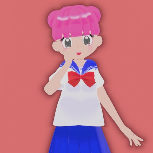 【無料】A子 -Ako- /オリジナル3Dモデル (PC, Quest, FallBack対応)