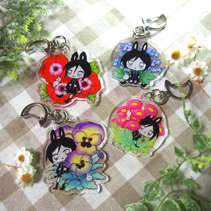 うさやげアクリルキーホルダー