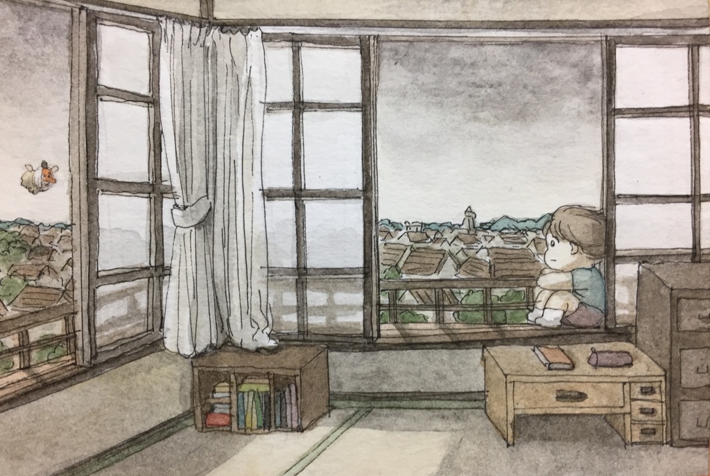 『天狗』ポストカードサイズ原画