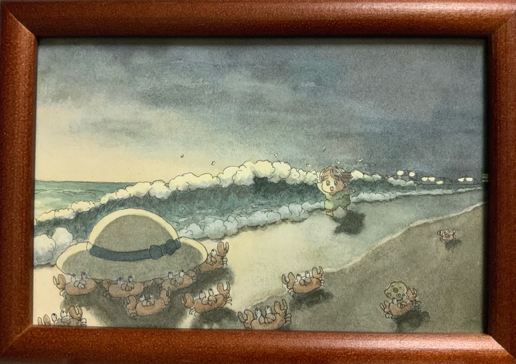 「蟹」ポストカードサイズ　原画