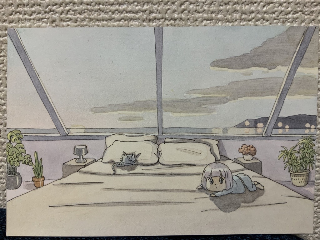 「ねずみ」原画　ポストカードサイズ