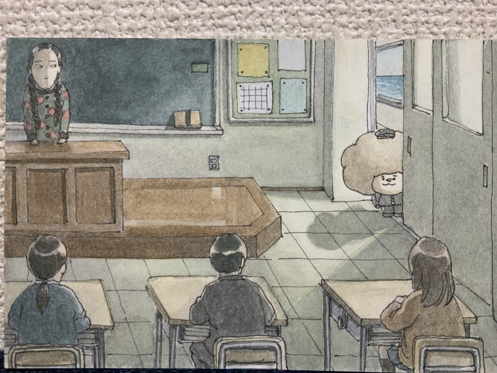 「転校生」原画　ポストカードサイズ