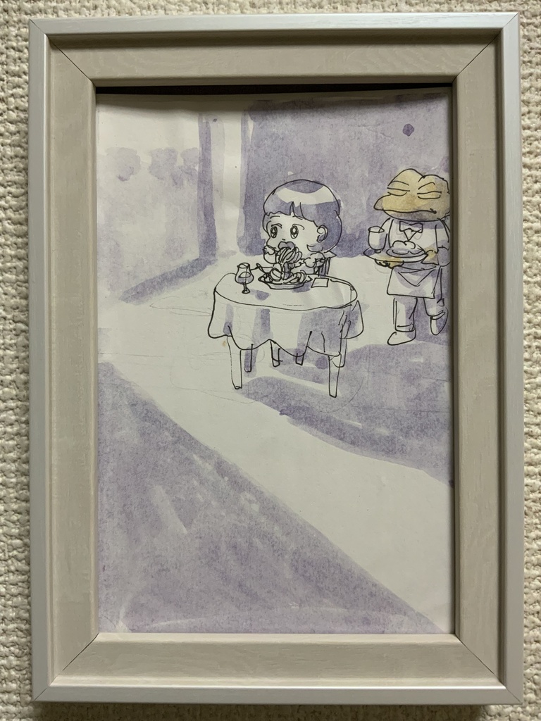 原画「スパゲッティの習作」