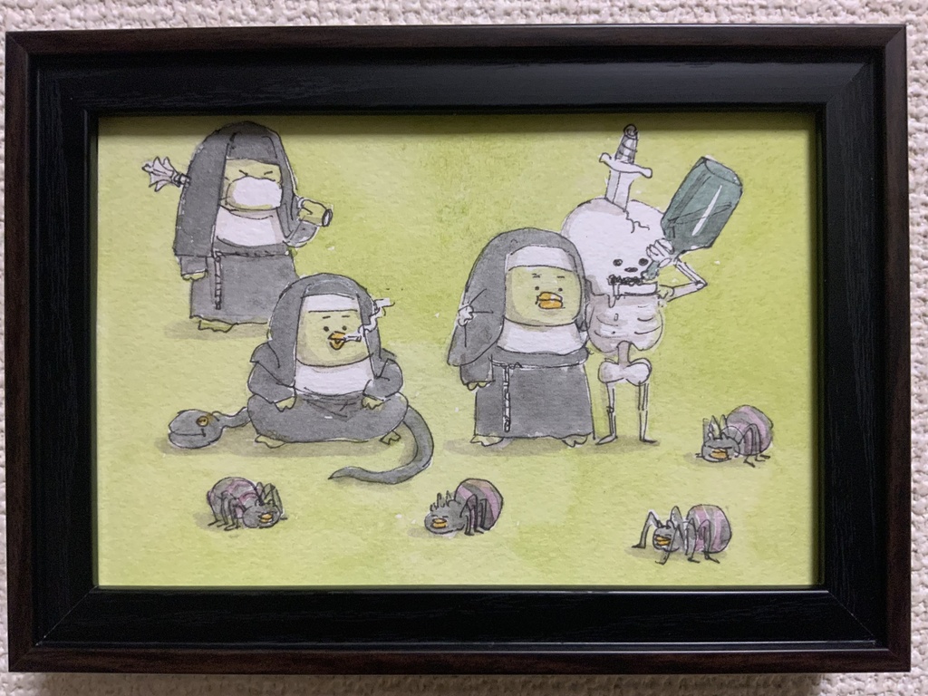 原画「かっぱ修道女の習作」