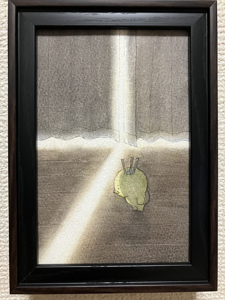 原画「光の通り道」（額縁なし）