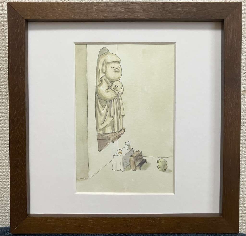 原画「かっぱの法悦」（額縁なし）