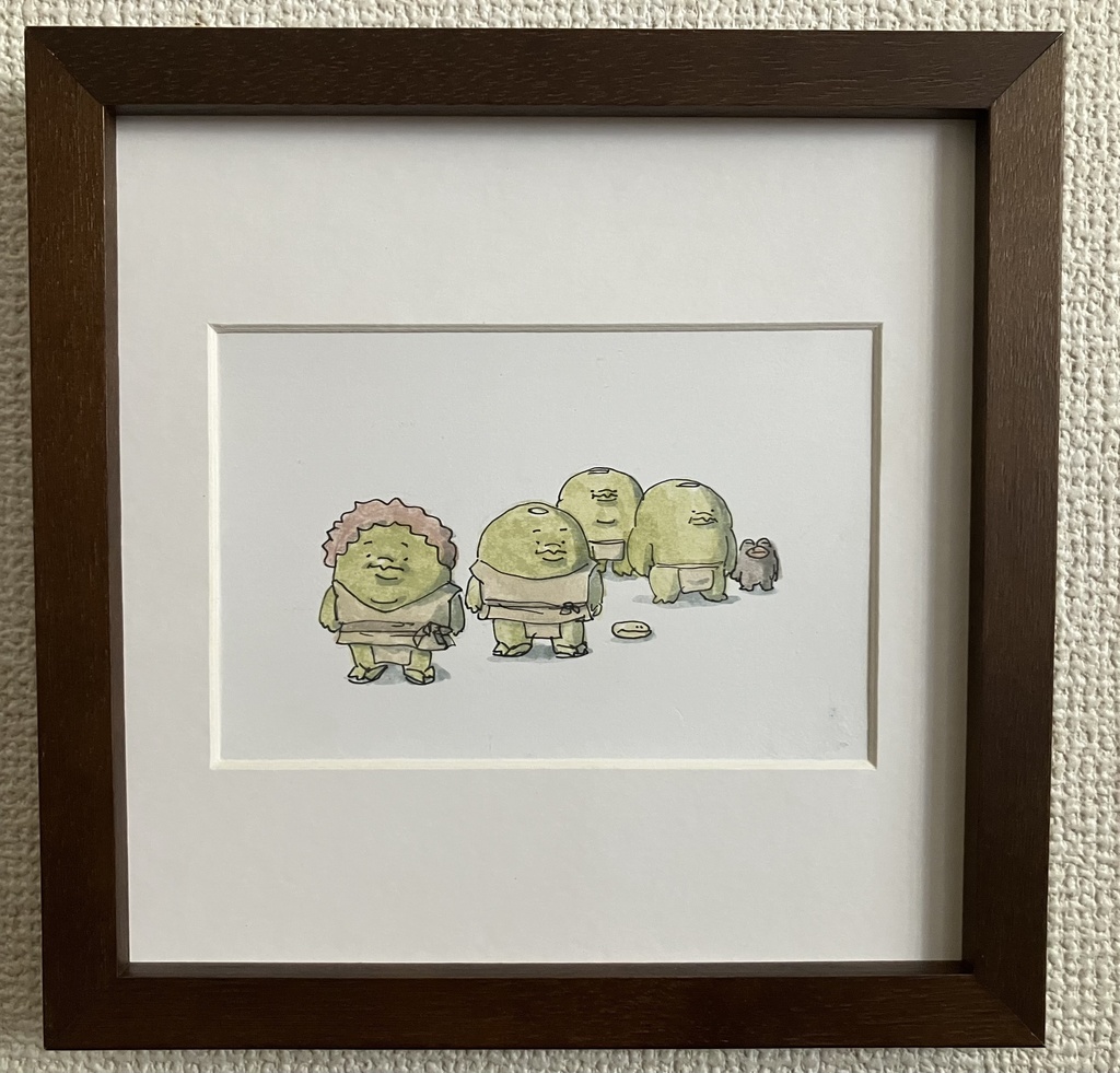 原画「古代のかっぱ」（額縁なし）