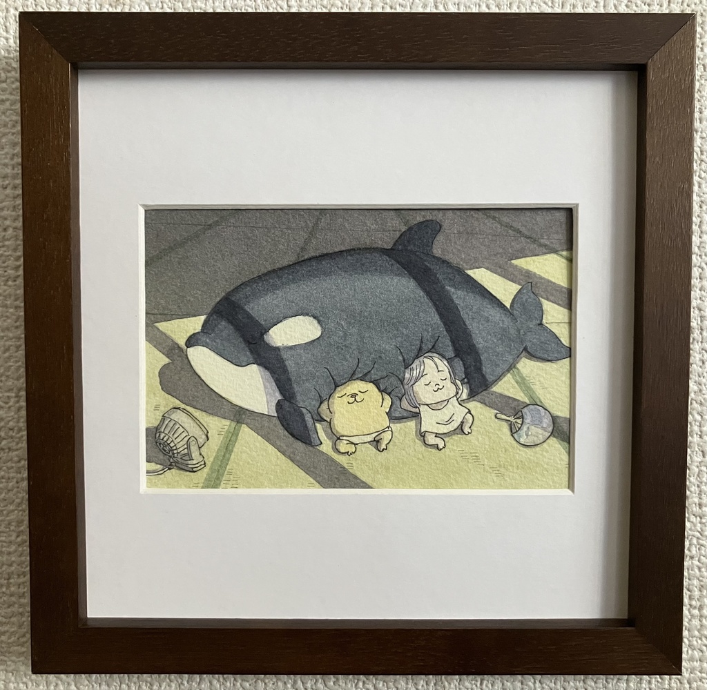 原画「鯱枕（本物）」（額縁なし）