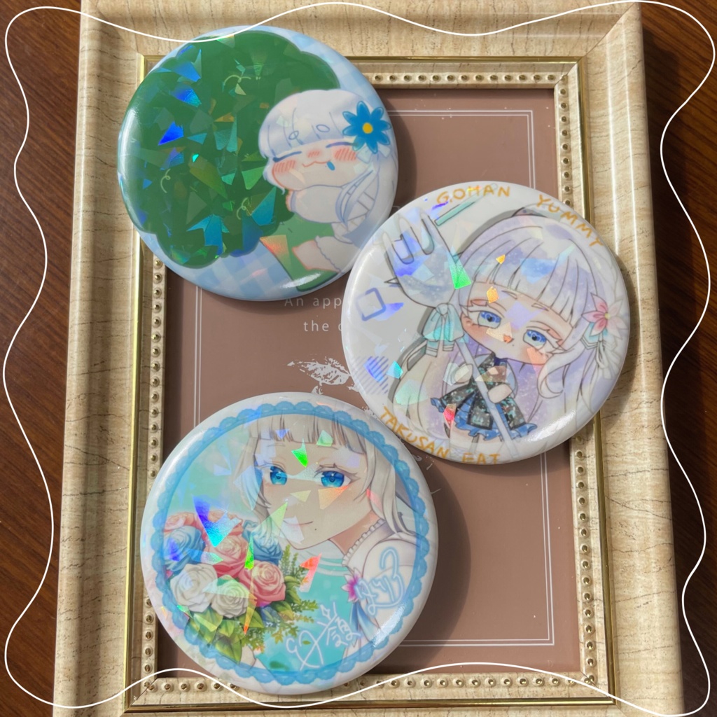 白嶺ダリア🦋前倒し?!2周年記念缶バッジ