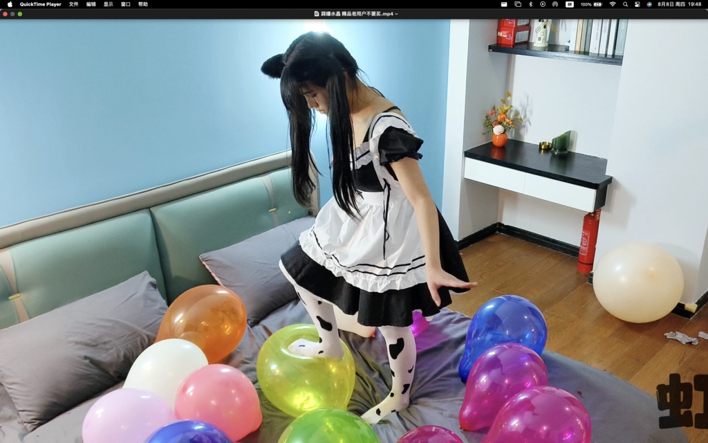 牛奶妹 气球 風船 rainbow 彩虹气球🌈