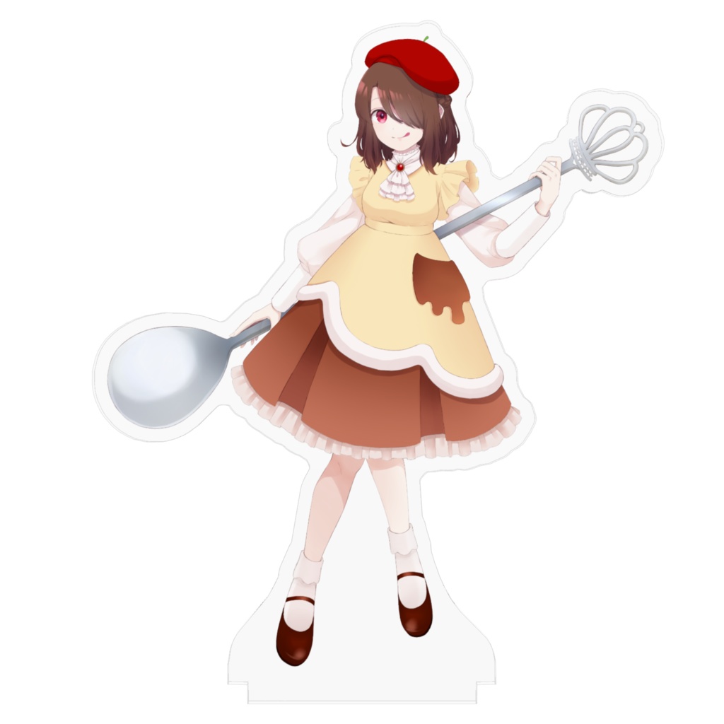 プリンモチーフの女の子 アクスタ