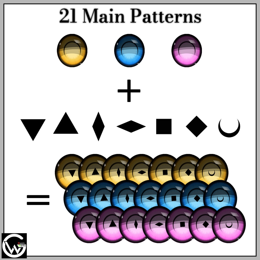 【8 Avatars】GeometricEyes. ▼◆ Eye Texture ◆▲