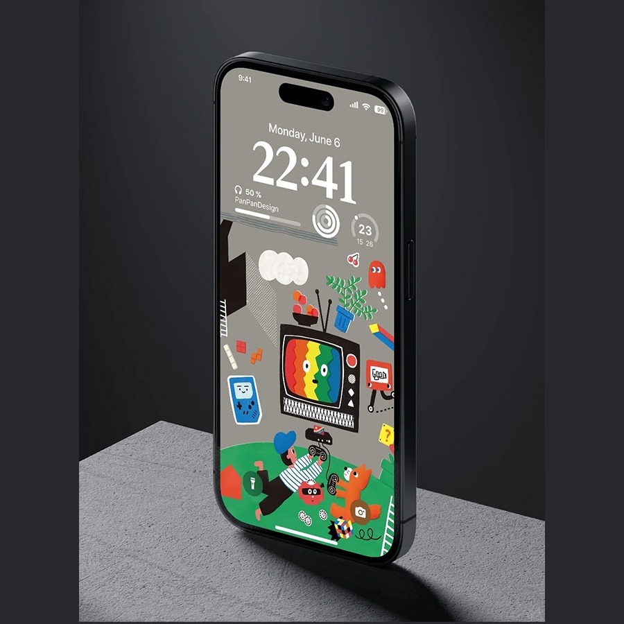 iPhone携帯壁紙｜iOS16ロック画面｜幼少期シリーズ｜4K