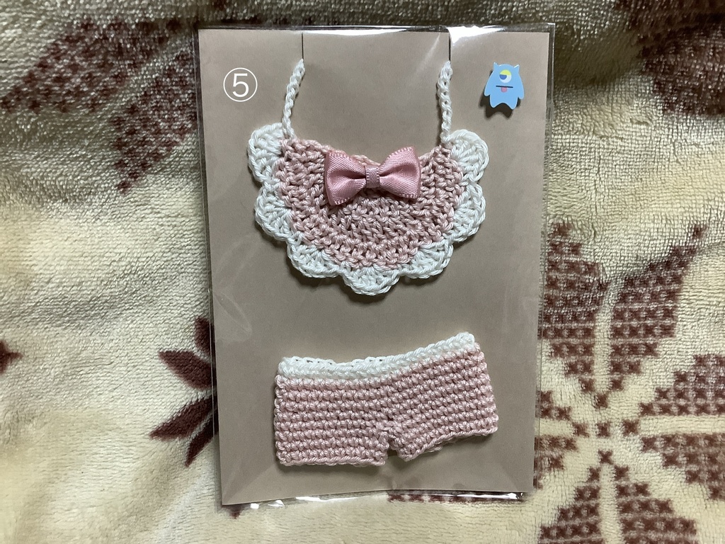 ドンちゃん用スタイ&パンツセット(ピンク系)