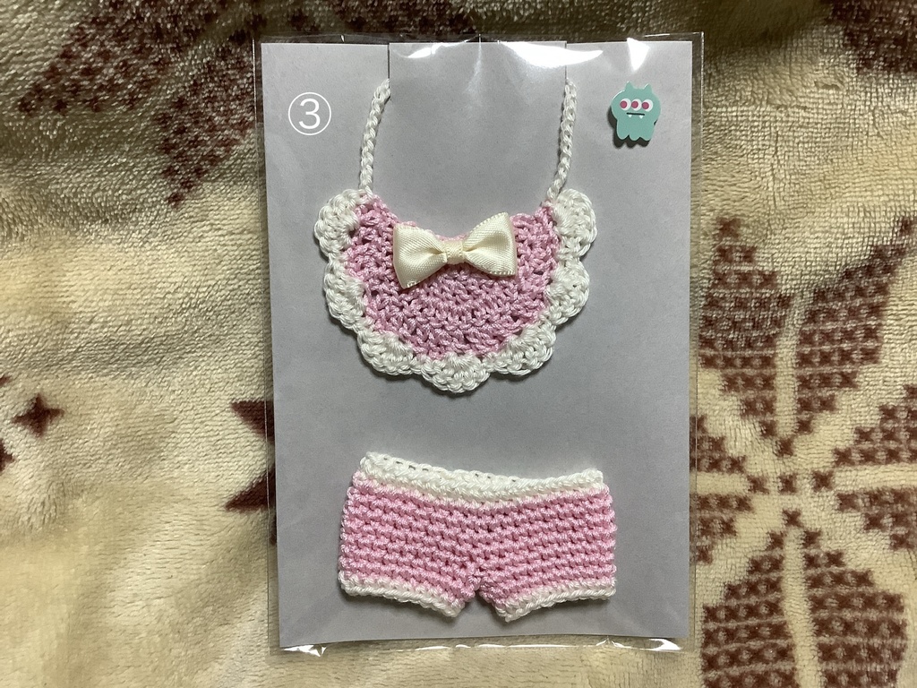 ドンちゃん用スタイ&パンツセット(ピンク系)