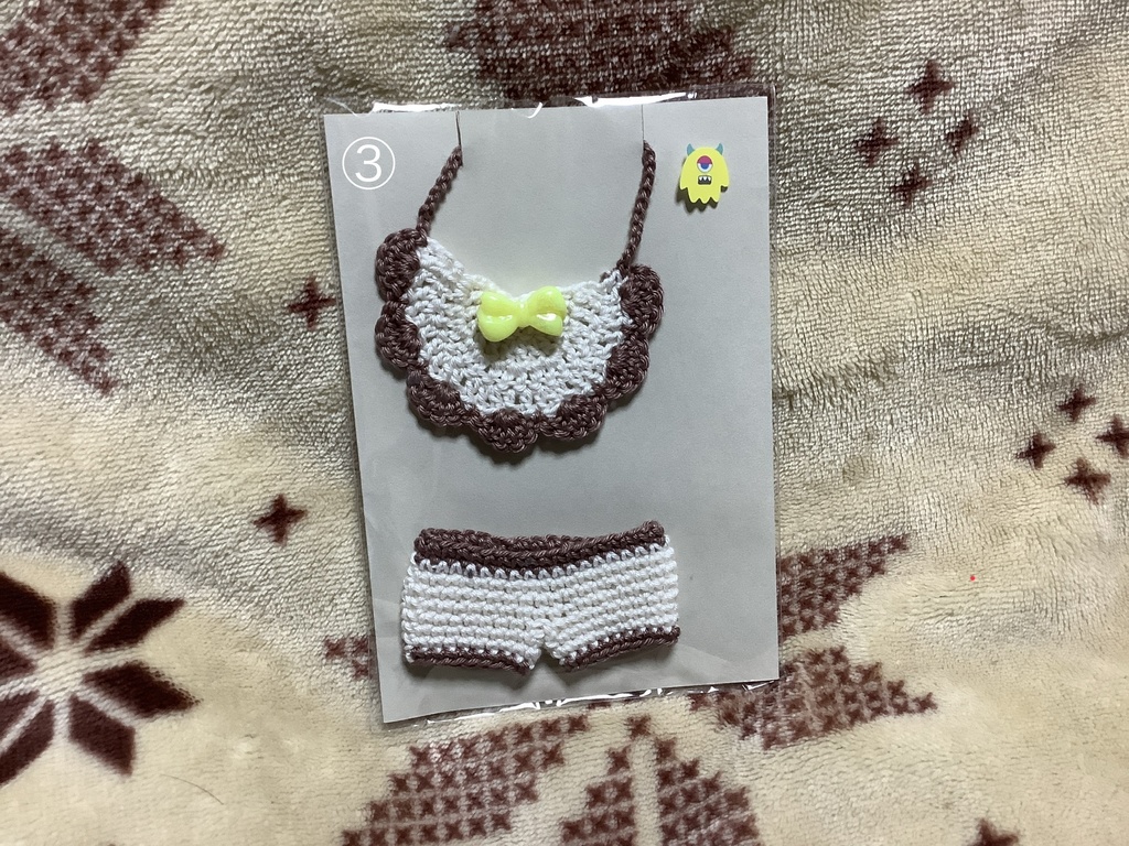 ドンちゃん用スタイ&パンツセット(ホワイト系)