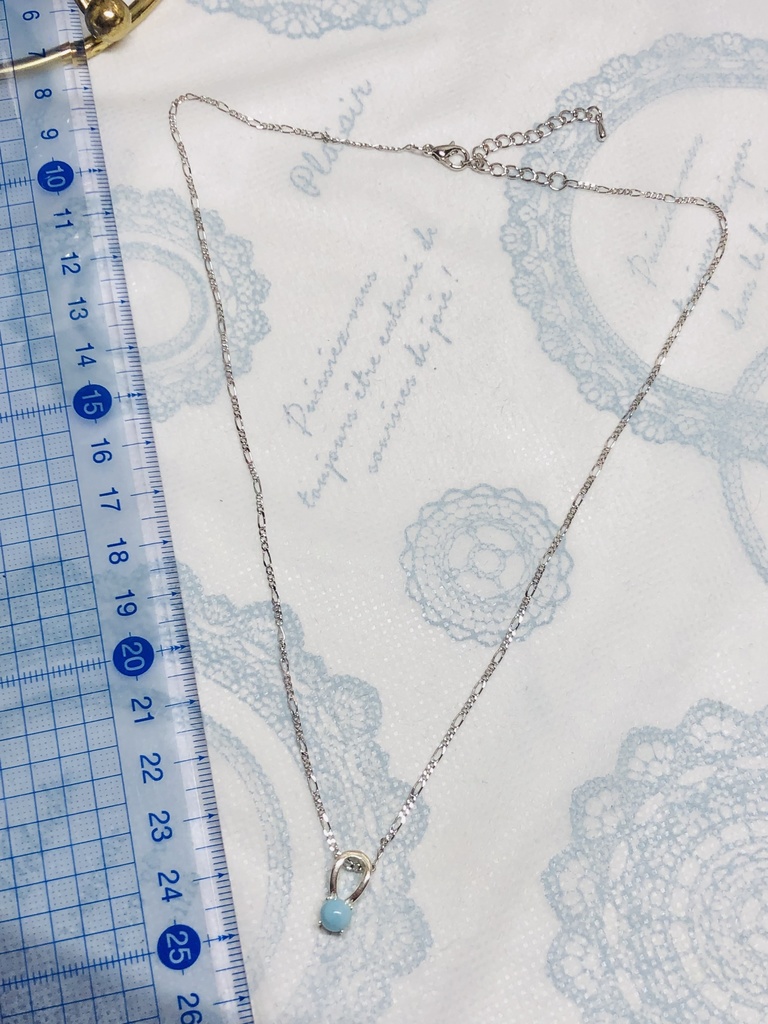 高品質AAA小粒でかわいい癒しのラリマーネックレス