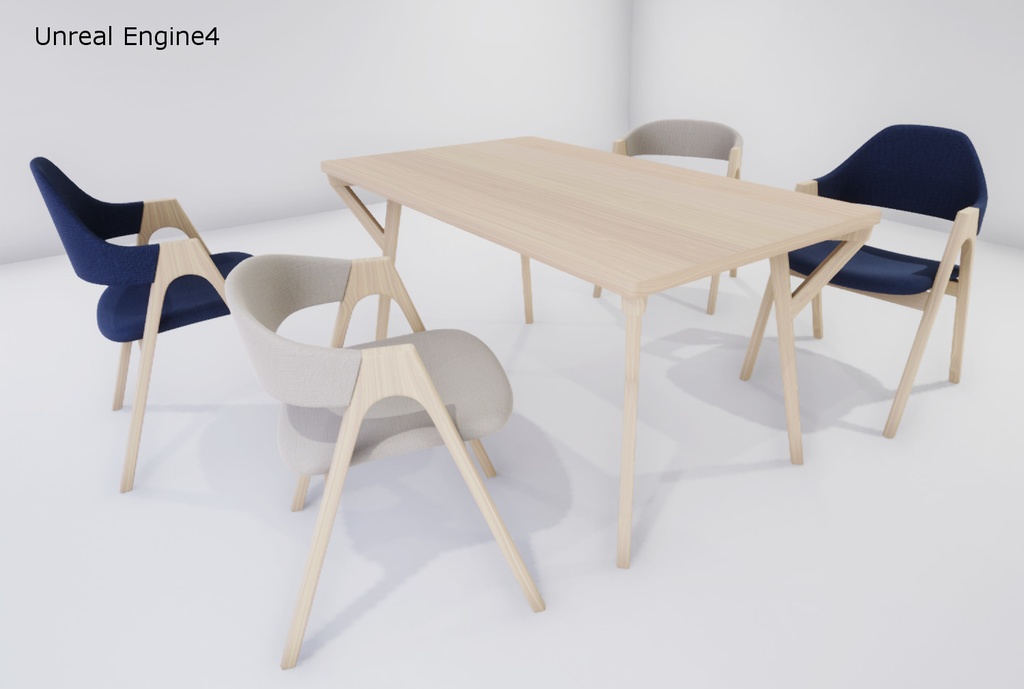 椅子19 椅子20 テーブル05セット