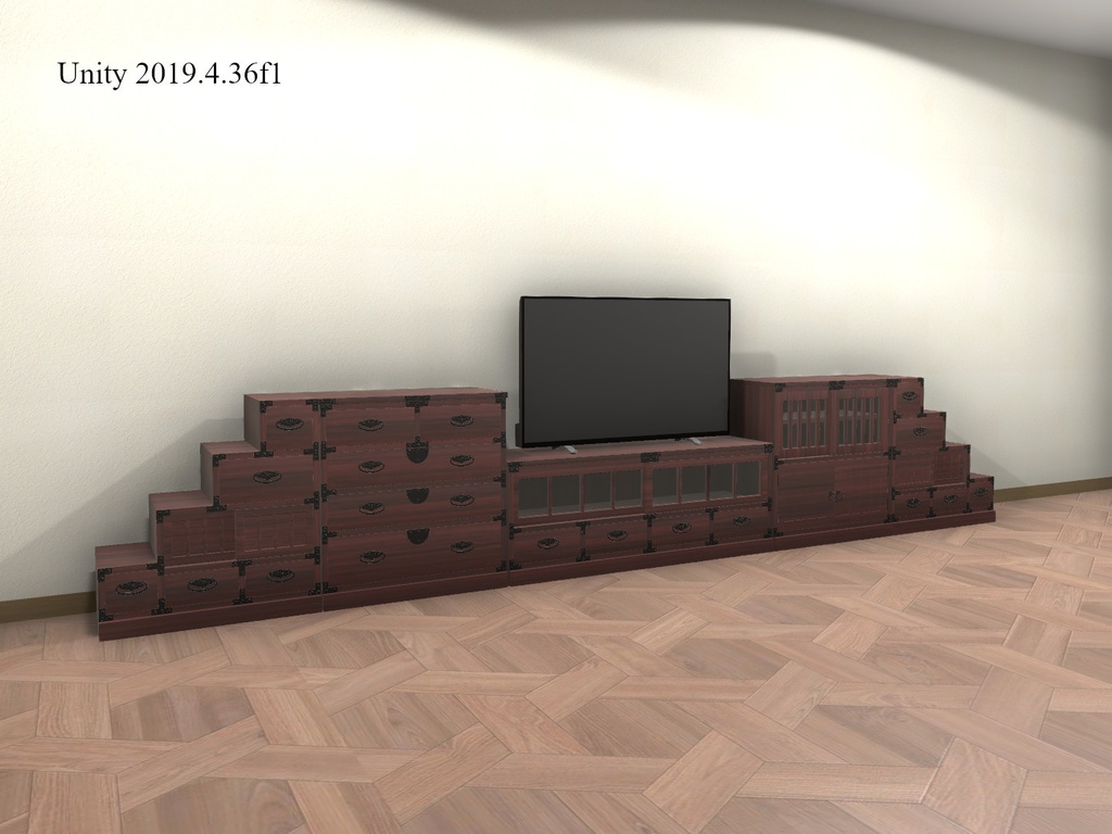 和箪笥_食器棚02_階段箪笥_TVボード04セット