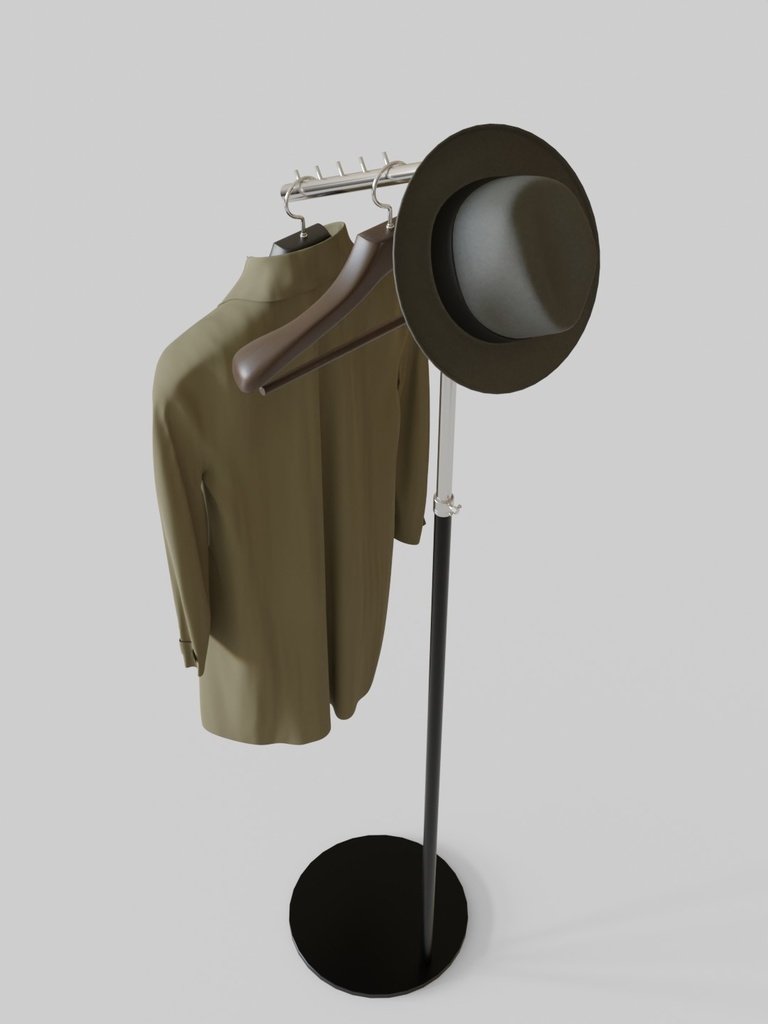 ポールハンガー_ハンガー02_帽子セット