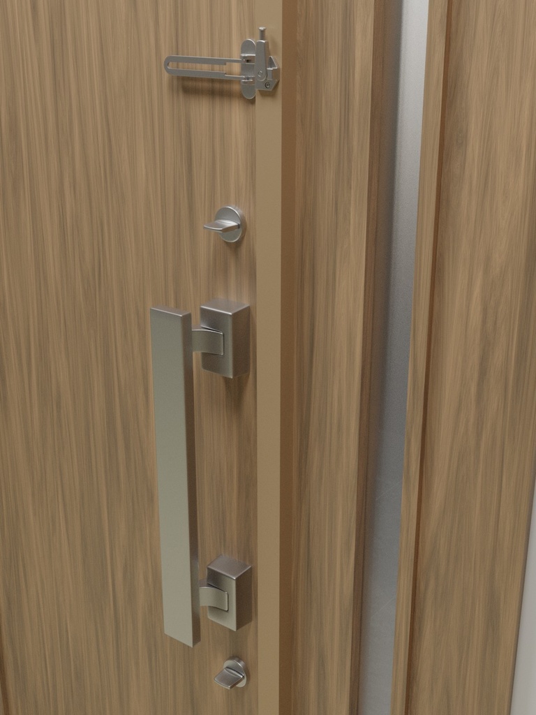 玄関ドア07(片袖欄間有り)