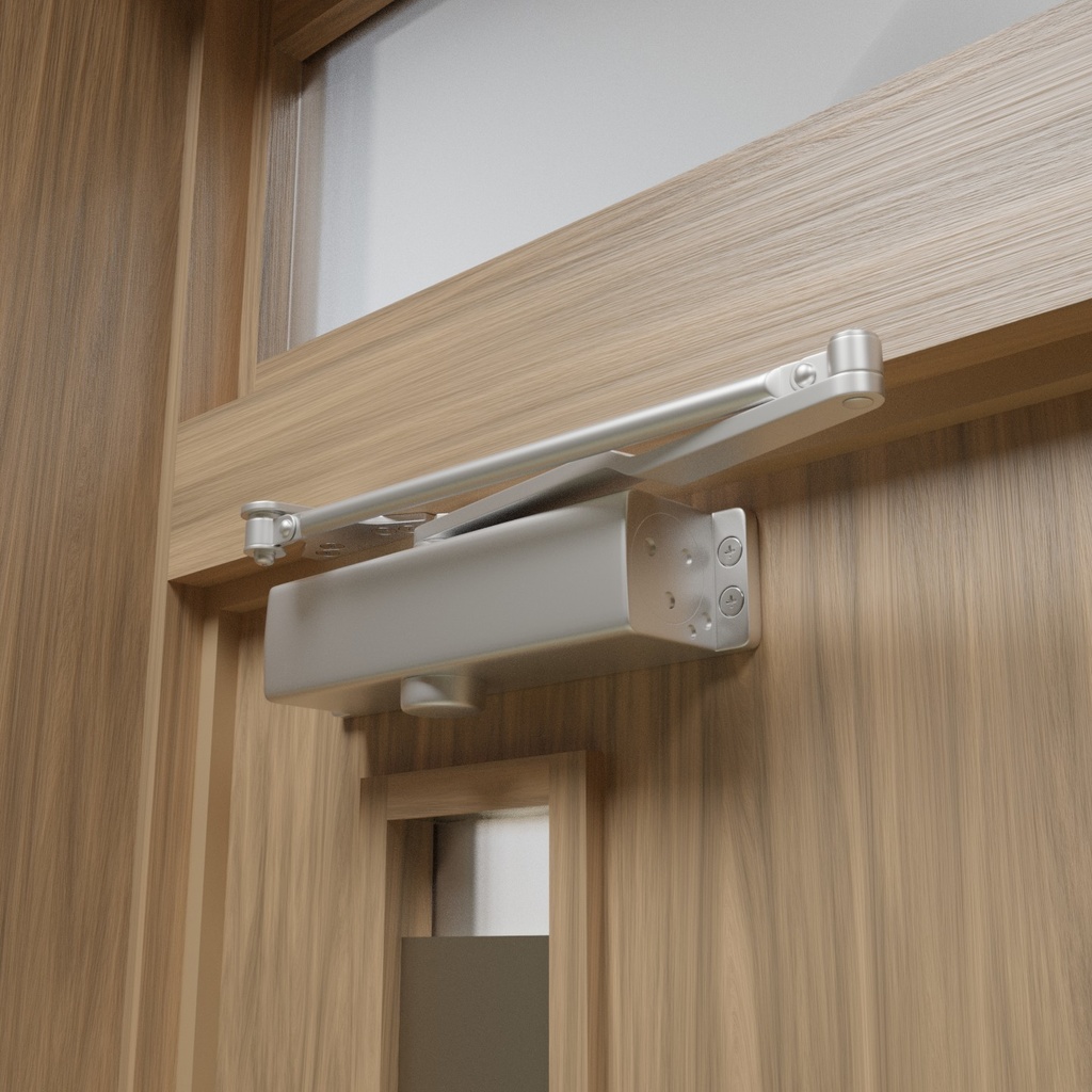 玄関ドア07(片袖欄間有り)