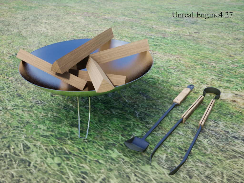 焚火台_火ばさみ_ショベル_セット