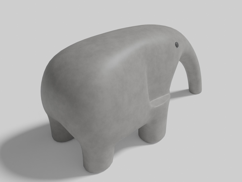 コンクリート遊具(象)