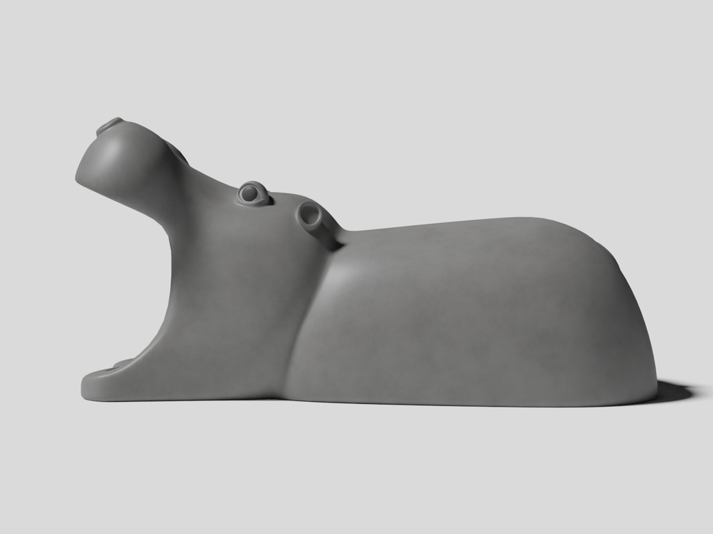 コンクリート遊具(カバ)