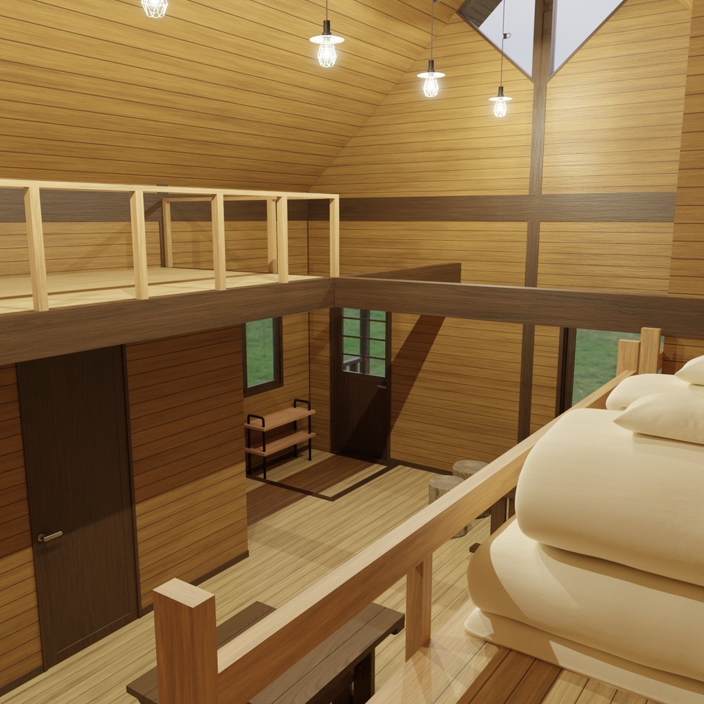 バンガロー(家具付き)