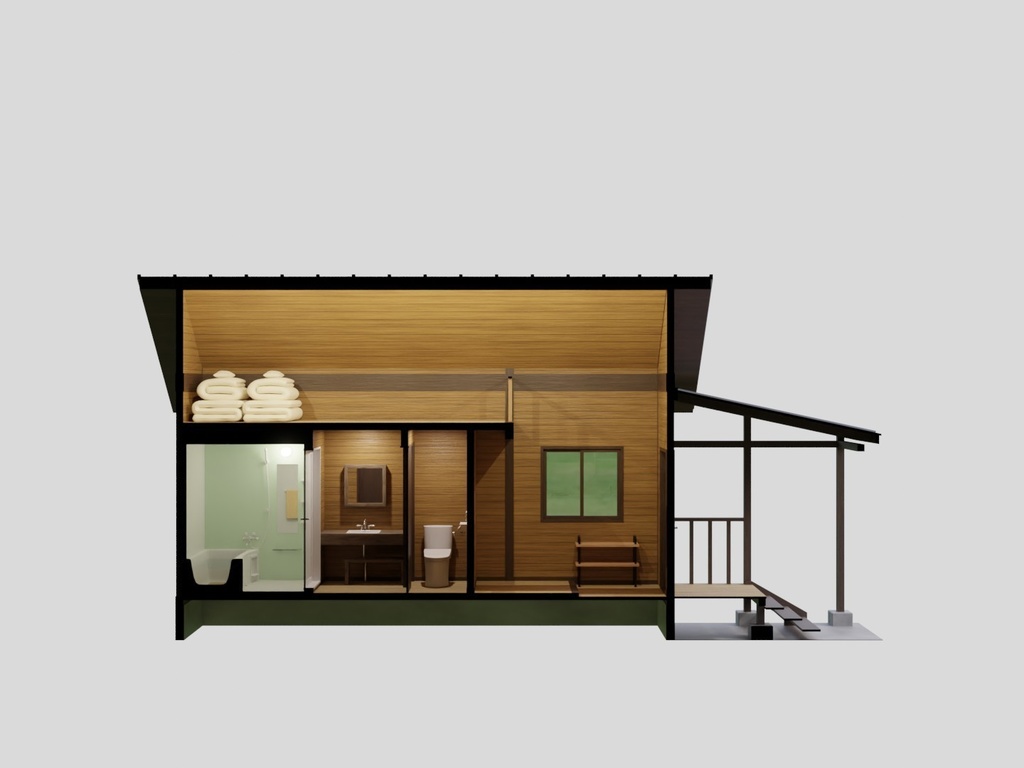 バンガロー(家具付き)