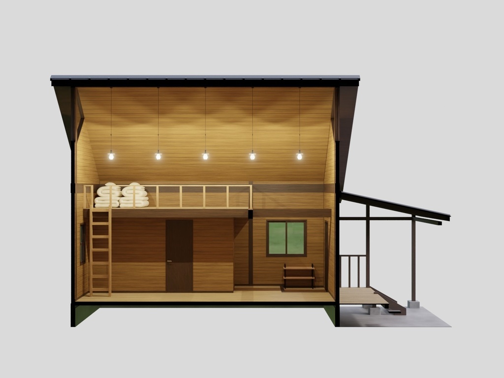 バンガロー(家具付き)