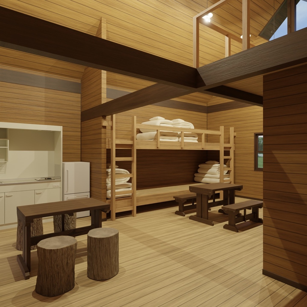 バンガロー(家具付き)