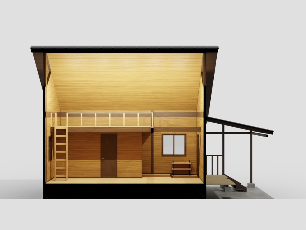 バンガロー(家具無し)