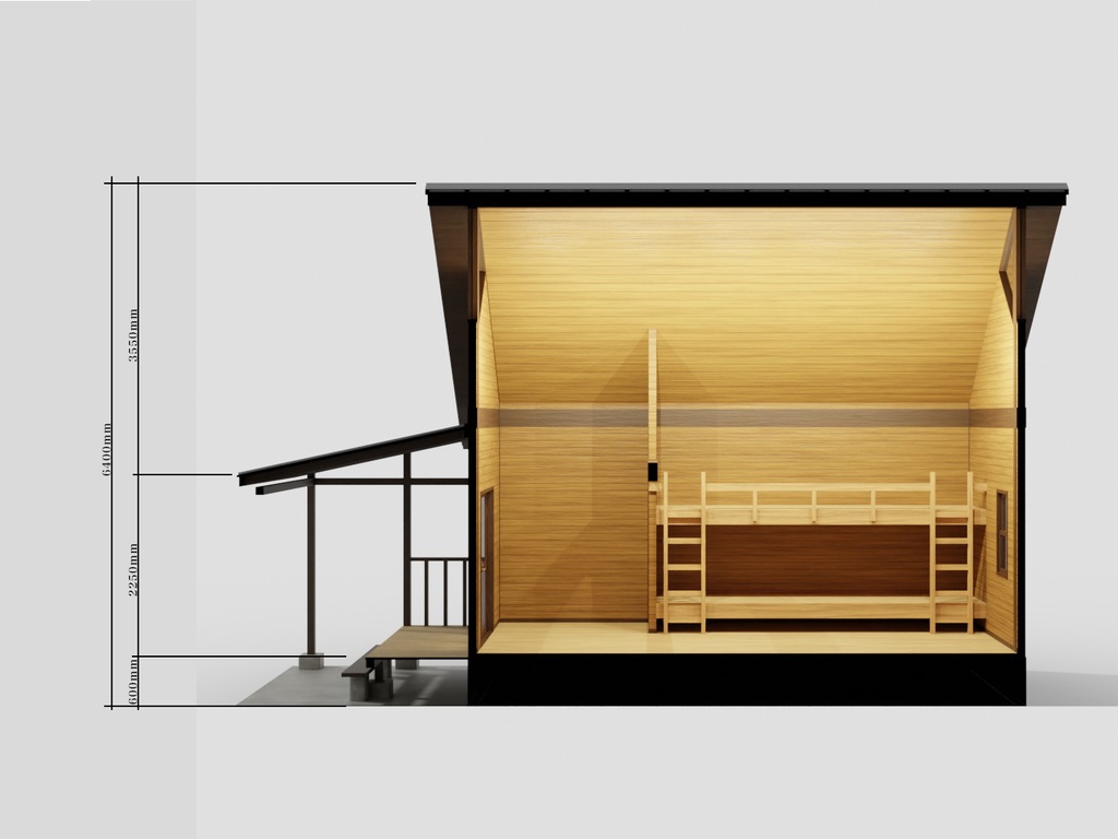 バンガロー(家具無し)