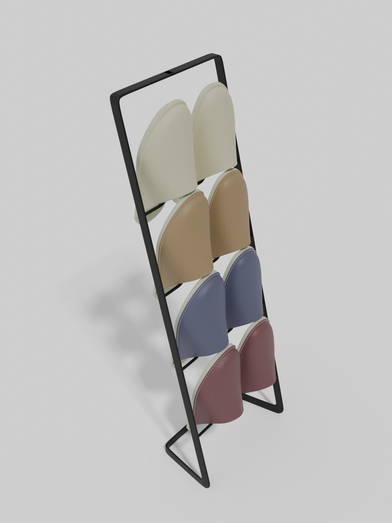 スリッパ02_スリッパラック_セット