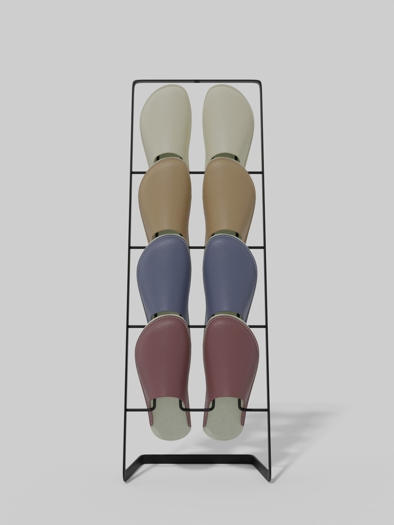 スリッパ02_スリッパラック_セット